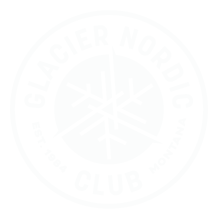 Glacier Nordic Club Logo White