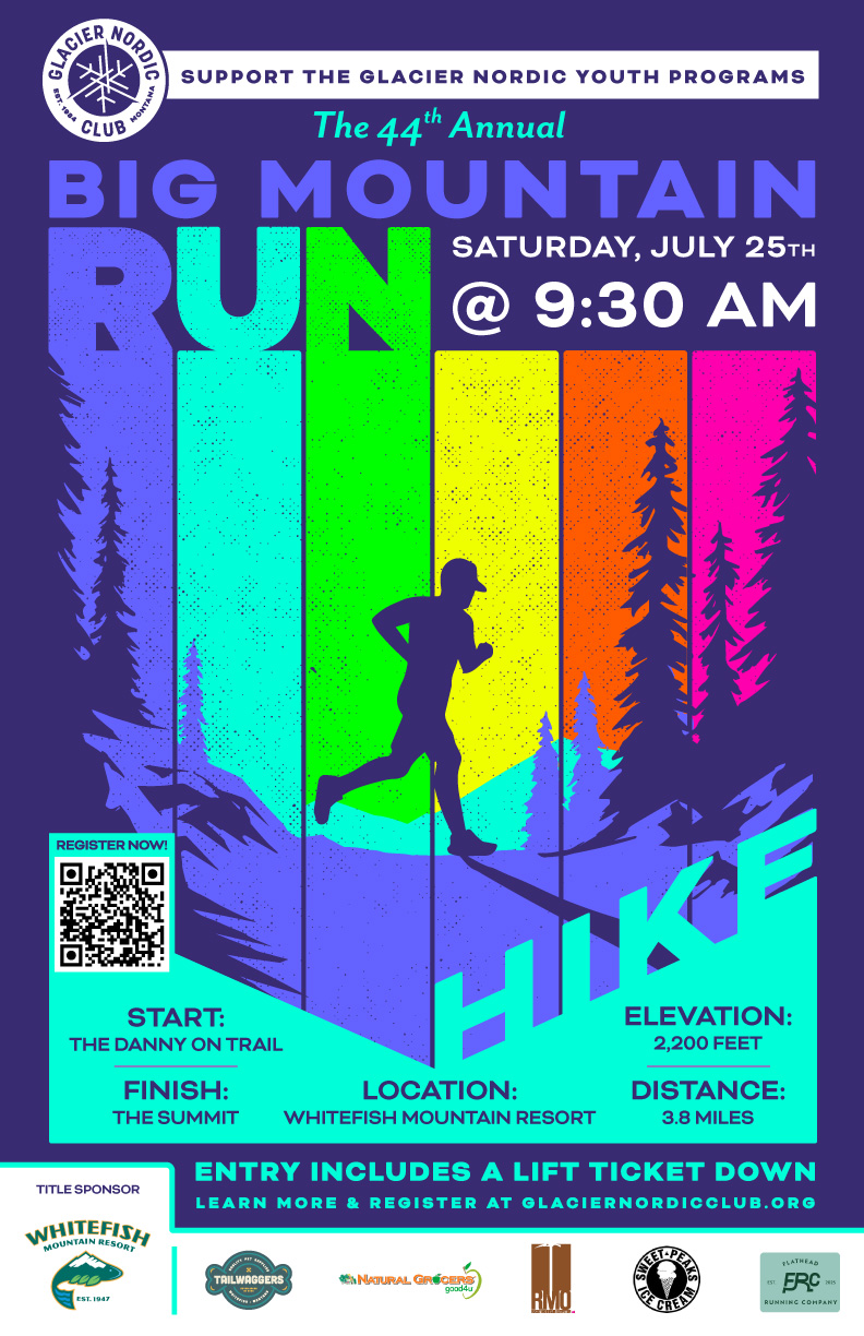 44th Annual Big Mountain Run Poster Art